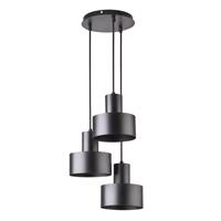 Sigma Hanglamp Rif, Rondell 3-lamps, zwart