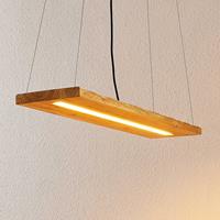 Lindby Nesaja Holz-LED-Pendelleuchte