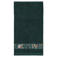 Essenza Badtextiel Fleur Dark Green-Gastendoek (30 x 50 cm)