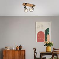 Briloner Plafondlamp Wood Basic, 2-lamps