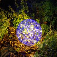 Best Season LED-3D-Design-Kugel Galax Fun, Ø 30 cm, blau