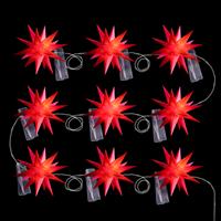 Sterntaler LED lichtketting met babysterren 9-lamps rood