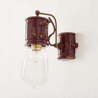 Ferro Luce Vintage-wandlamp C1523, Bordeaux