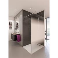Boss & Wessing Inloopdouche BWS Free Time 90x200 cm Mist Glas Timeless Coating Chroom 