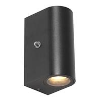 Metallisch wandlampen Steinhauer Buitenlampen - Eingebaut (led) - Nicht dimmbar - metall - Schwarz