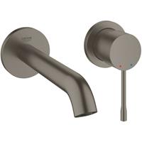 grohe 3 Gats Wastafelkraan Lineare Brushed Hard Graphite