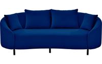 goossens Bank Ragnar blauw, stof, 2,5-zits, modern design