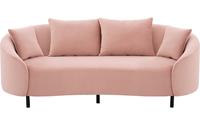 goossens Bank Ragnar roze, stof, 2,5-zits, modern design