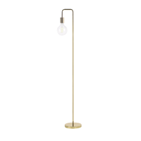 beliani Stehlampe Gold 140 cm aus Metall Kabel mit Schalter Wohnzimmer Schlafzimmer Küche Flur Schlichtes, Modernes Design