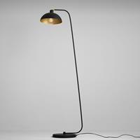 ALDEX Vloerlamp 1036, 1-lamp, zwart-goud