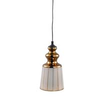 PTMD Doreen Goud hanglamp glas met print