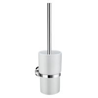 Smedbo Home Borstelgarnituur met toiletborstel in mat glas 38x4.8cm Chroom HK333P