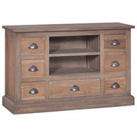 vidaxl Sideboard 90x30x58 cm Teak Massivholz