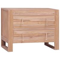 vidaxl Sideboard 80×35×60 cm Massivholz Teak