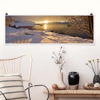 Klebefieber Panorama Poster Natur & Landschaft Bootshaus bei Gammelgarden