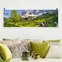 Klebefieber Panorama Poster Natur & Landschaft Steiermark Almwiese