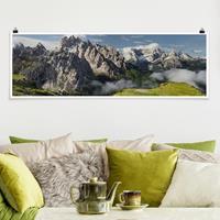 Klebefieber Panorama Poster Natur & Landschaft Cadini di Misurina in Italien