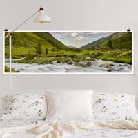 Klebefieber Panorama Poster Natur & Landschaft Alpenwiese Tirol