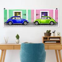 Klebefieber Panorama Poster Architektur & Skyline Farbige Beetles