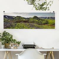 Klebefieber Panorama Poster Natur & Landschaft Rjupnafell Island