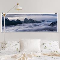 Klebefieber Panorama Poster Natur & Landschaft Wolkenmeer im Himalaya