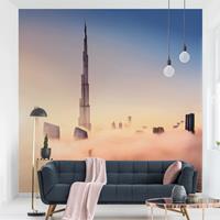 Klebefieber Fototapete Himmlische Skyline von Dubai