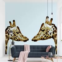 Klebefieber Fototapete Tiere Giraffes in Love