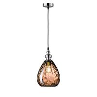Fischer & Honsel plafondlamp Uller druppel bruin E27