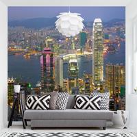 Klebefieber Fototapete Skyline Hongkong Skyline