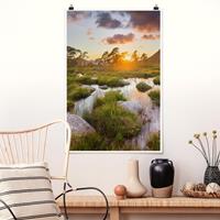 Klebefieber Poster Natur & Landschaft Tverrdalsbekken in Norwegen