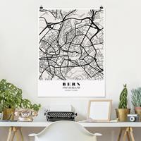 Poster Stadt-, Land- & Weltkarten Stadtplan Bern - Klassik