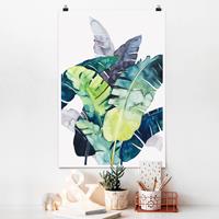 Klebefieber Poster Blumen Exotisches Blattwerk - Banane