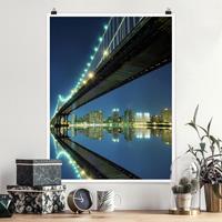 Klebefieber Poster Architektur & Skyline Abstract Manhattan Bridge