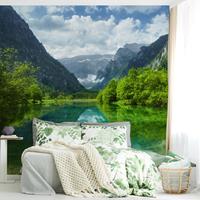 Bilderwelten Fototapete Bergsee mit Spiegelung