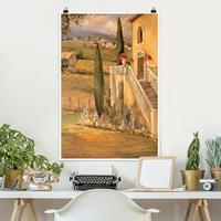 Klebefieber Poster Architektur & Skyline Italienische Landschaft - Haustreppe