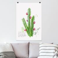 Klebefieber Poster Blumen Kaktus mit Bibelvers II