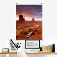 Klebefieber Poster Natur & Landschaft Monument Valley bei Sonnenuntergang