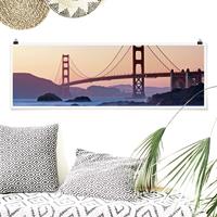 Klebefieber Panorama Poster Architektur & Skyline San Francisco Romance