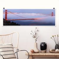 Klebefieber Panorama Poster Architektur & Skyline San Franciscos Golden Gate Bridge