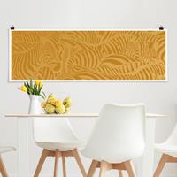 Klebefieber Panorama Poster Tiere No.DS5 Zebrastreifen Beige