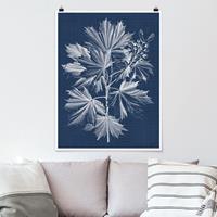 Klebefieber Poster Blumen Denim Pflanzenstudie V