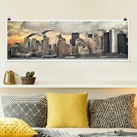 Klebefieber Panorama Poster Architektur & Skyline No.YK1 New York