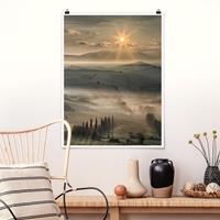 Klebefieber Poster Natur & Landschaft Toskana-Morgen