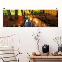 Klebefieber Panorama Poster Wald Autumn Fairytale