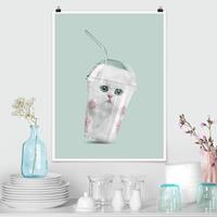 Klebefieber Poster Tiere Shake mit Katze