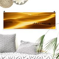 Klebefieber Panorama Poster Natur & Landschaft Golden Dunes