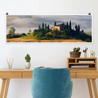 Klebefieber Panorama Poster Natur & Landschaft Landgut in der Toskana