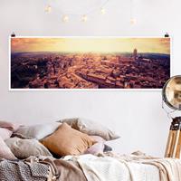 Klebefieber Panorama Poster Architektur & Skyline Good Morning Siena