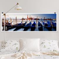 Klebefieber Panorama Poster Architektur & Skyline Venice Gondolas