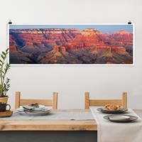 Klebefieber Panorama Poster Natur & Landschaft Grand Canyon nach dem Sonnenuntergang